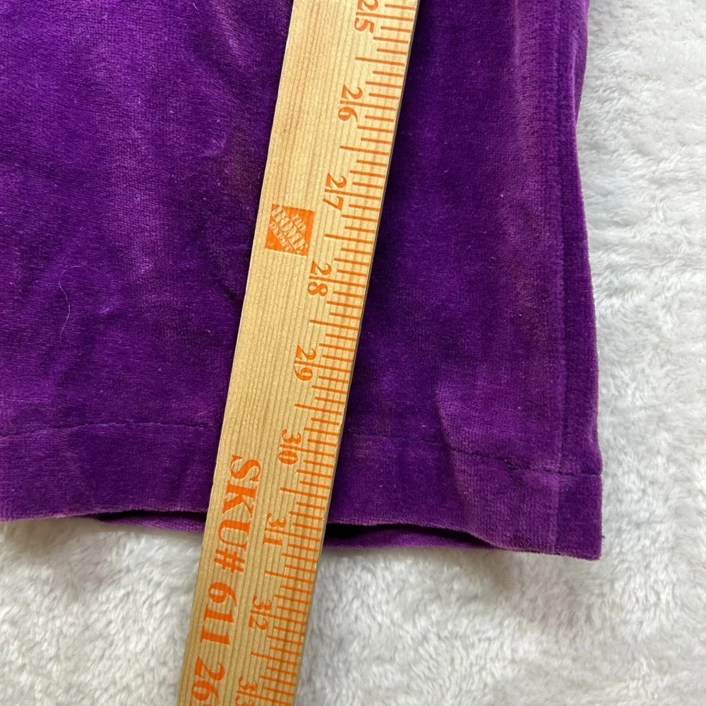 Vintage LA Lakers Velvet Track Pants‎ Men Purple Elastic Waist USA Made - Medium